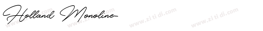 Holland Monoline字体转换